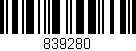 Código de barras (EAN, GTIN, SKU, ISBN): '839280'