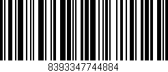 Código de barras (EAN, GTIN, SKU, ISBN): '8393347744884'