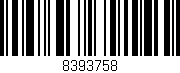 Código de barras (EAN, GTIN, SKU, ISBN): '8393758'