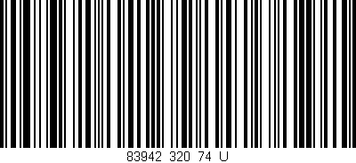 Código de barras (EAN, GTIN, SKU, ISBN): '83942_320_74_U'