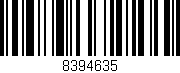 Código de barras (EAN, GTIN, SKU, ISBN): '8394635'