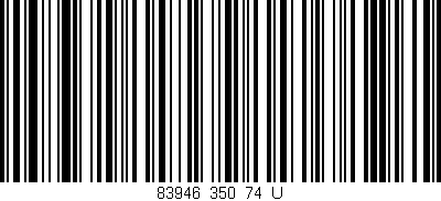 Código de barras (EAN, GTIN, SKU, ISBN): '83946_350_74_U'