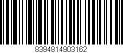 Código de barras (EAN, GTIN, SKU, ISBN): '8394814903162'