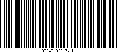 Código de barras (EAN, GTIN, SKU, ISBN): '83948_332_74_U'
