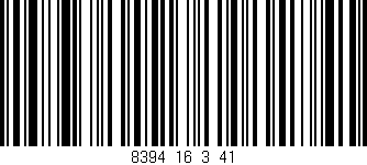 Código de barras (EAN, GTIN, SKU, ISBN): '8394_16_3_41'