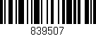 Código de barras (EAN, GTIN, SKU, ISBN): '839507'