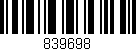 Código de barras (EAN, GTIN, SKU, ISBN): '839698'
