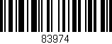 Código de barras (EAN, GTIN, SKU, ISBN): '83974'