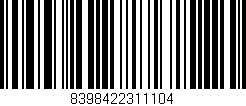 Código de barras (EAN, GTIN, SKU, ISBN): '8398422311104'