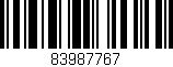 Código de barras (EAN, GTIN, SKU, ISBN): '83987767'