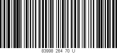 Código de barras (EAN, GTIN, SKU, ISBN): '83998_264_70_U'