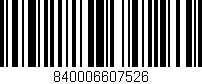 Código de barras (EAN, GTIN, SKU, ISBN): '840006607526'