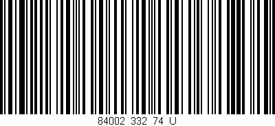 Código de barras (EAN, GTIN, SKU, ISBN): '84002_332_74_U'