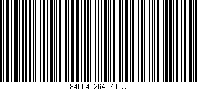 Código de barras (EAN, GTIN, SKU, ISBN): '84004_264_70_U'