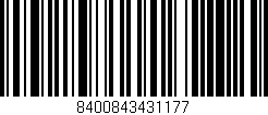 Código de barras (EAN, GTIN, SKU, ISBN): '8400843431177'