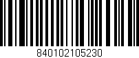 Código de barras (EAN, GTIN, SKU, ISBN): '840102105230'