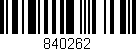 Código de barras (EAN, GTIN, SKU, ISBN): '840262'