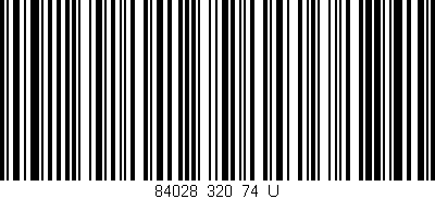Código de barras (EAN, GTIN, SKU, ISBN): '84028_320_74_U'