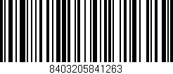 Código de barras (EAN, GTIN, SKU, ISBN): '8403205841263'