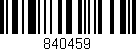 Código de barras (EAN, GTIN, SKU, ISBN): '840459'