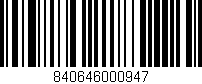 Código de barras (EAN, GTIN, SKU, ISBN): '840646000947'