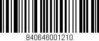 Código de barras (EAN, GTIN, SKU, ISBN): '840646001210'