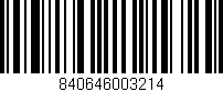 Código de barras (EAN, GTIN, SKU, ISBN): '840646003214'
