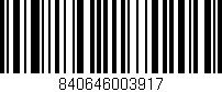 Código de barras (EAN, GTIN, SKU, ISBN): '840646003917'