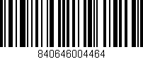 Código de barras (EAN, GTIN, SKU, ISBN): '840646004464'