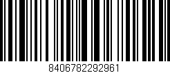Código de barras (EAN, GTIN, SKU, ISBN): '8406782292961'