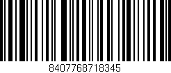Código de barras (EAN, GTIN, SKU, ISBN): '8407768718345'