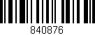 Código de barras (EAN, GTIN, SKU, ISBN): '840876'