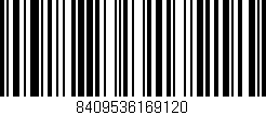 Código de barras (EAN, GTIN, SKU, ISBN): '8409536169120'