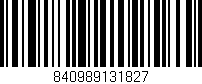 Código de barras (EAN, GTIN, SKU, ISBN): '840989131827'
