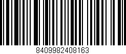 Código de barras (EAN, GTIN, SKU, ISBN): '8409982408163'