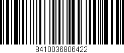 Código de barras (EAN, GTIN, SKU, ISBN): '8410036806422'
