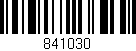 Código de barras (EAN, GTIN, SKU, ISBN): '841030'