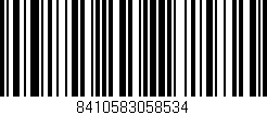 Código de barras (EAN, GTIN, SKU, ISBN): '8410583058534'