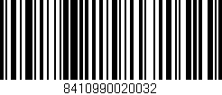 Código de barras (EAN, GTIN, SKU, ISBN): '8410990020032'