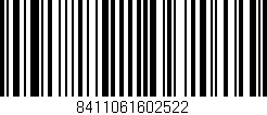 Código de barras (EAN, GTIN, SKU, ISBN): '8411061602522'