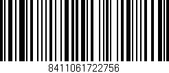 Código de barras (EAN, GTIN, SKU, ISBN): '8411061722756'