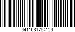 Código de barras (EAN, GTIN, SKU, ISBN): '8411061794128'