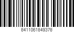 Código de barras (EAN, GTIN, SKU, ISBN): '8411061849378'