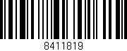 Código de barras (EAN, GTIN, SKU, ISBN): '8411819'