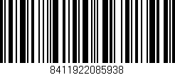 Código de barras (EAN, GTIN, SKU, ISBN): '8411922085938'