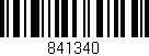 Código de barras (EAN, GTIN, SKU, ISBN): '841340'