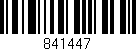 Código de barras (EAN, GTIN, SKU, ISBN): '841447'