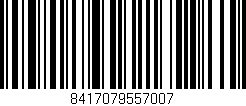Código de barras (EAN, GTIN, SKU, ISBN): '8417079557007'