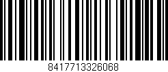 Código de barras (EAN, GTIN, SKU, ISBN): '8417713326068'