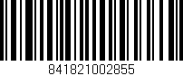 Código de barras (EAN, GTIN, SKU, ISBN): '841821002855'